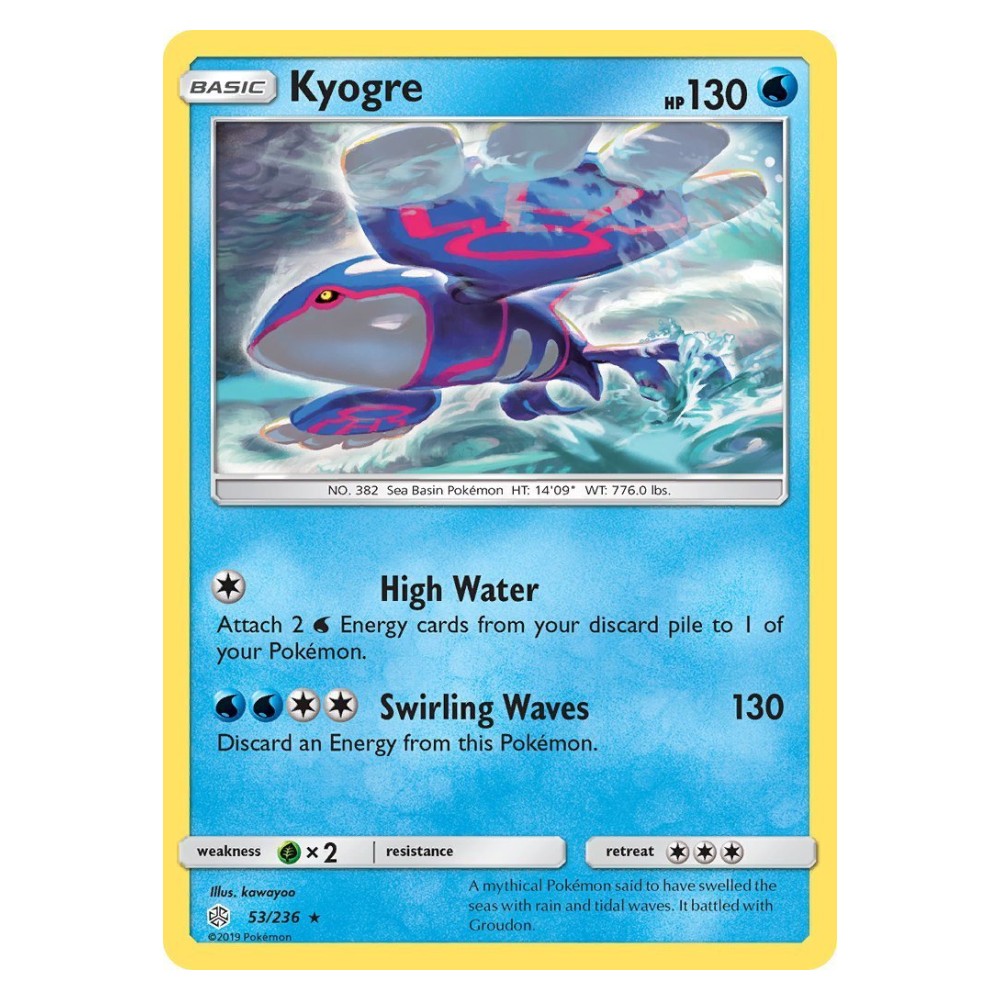 Kyogre - 53/236 Kyogre [High Water | Swirling Waves] - 53/236