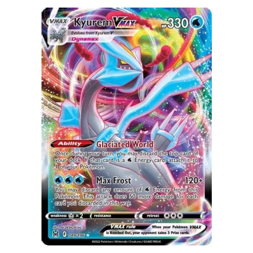 Kyurem VMAX - Ultra Rare 049/196 Kyurem VMAX [Glaciated World | Max Frost] - Ultra Rare 049/196