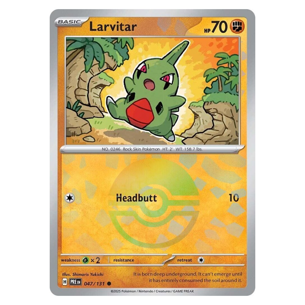 Larvitar - Poké Ball Reverse Holo | 047/131 