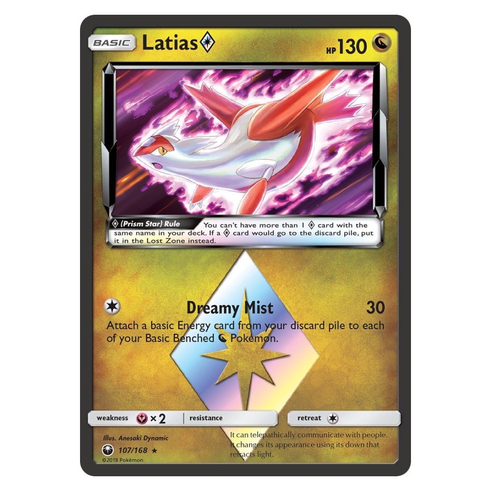 Latias Prism Star - 107/168 Latias Stella prisma - 107/168