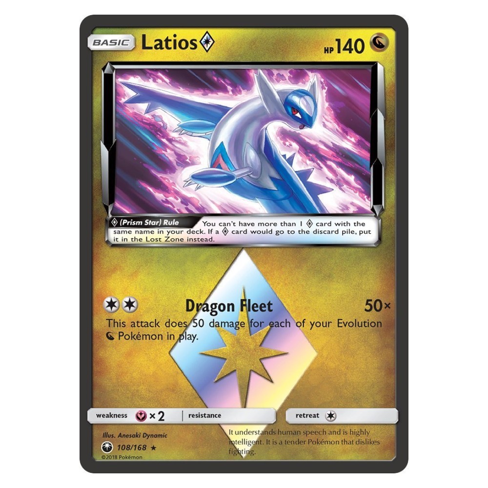 Latios Prism Star - 108/168 Latios Stella prisma - 108/168
