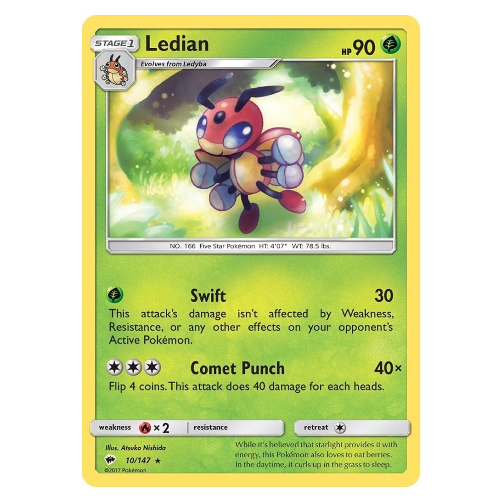Ledian - 10/147 Ledian [Swift | Comet Punch] - 10/147