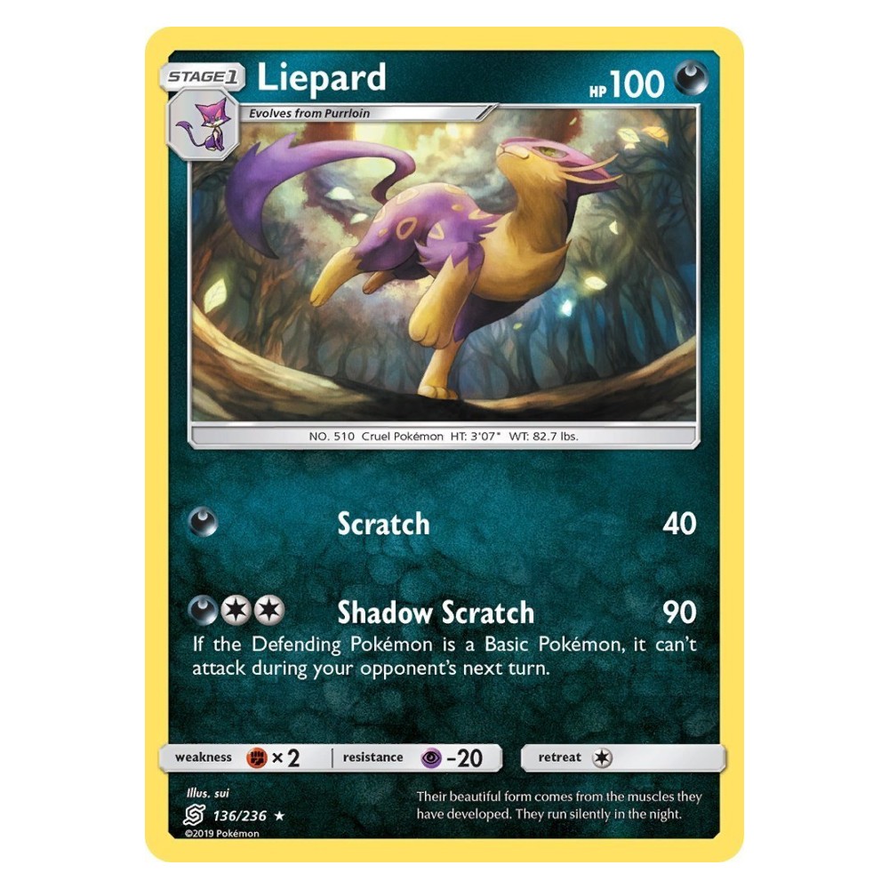Liepard - 136/236 Liepard [Scratch | Shadow Scratch] - 136/236