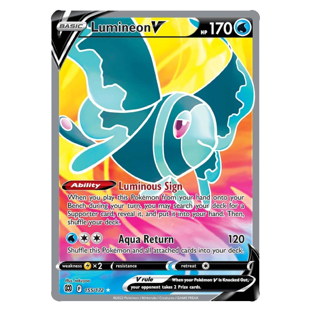 Lumineon V - Ultra Rare 155/172 Lumineon V [Luminous Sign | Aqua Return] - Ultra Rare 155/172