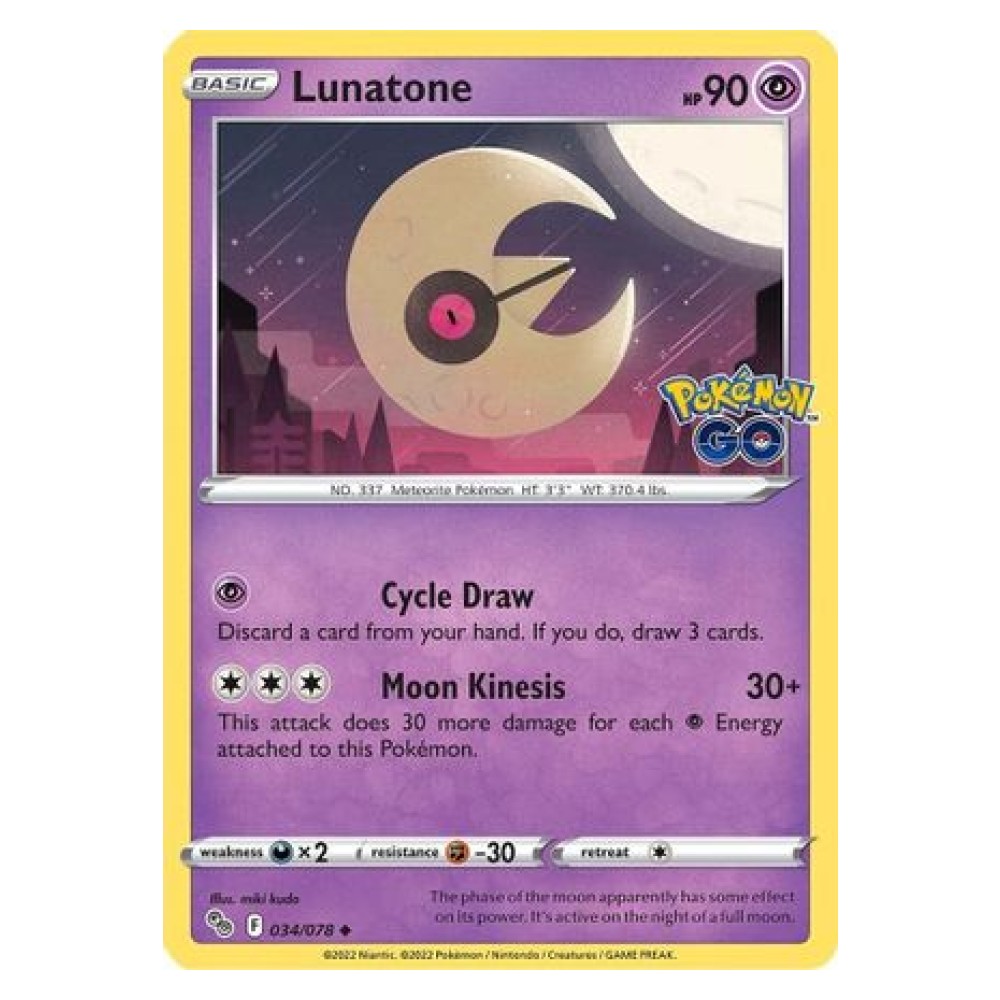 Lunatone - 034/078 Lunatone [Cycle Draw | Moon Kinesis] - 034/078