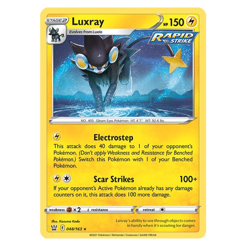 Luxray - Holo Rare 48/163 Luxray [Electrostep | Scar Strikes] - Holo Rare 48/163