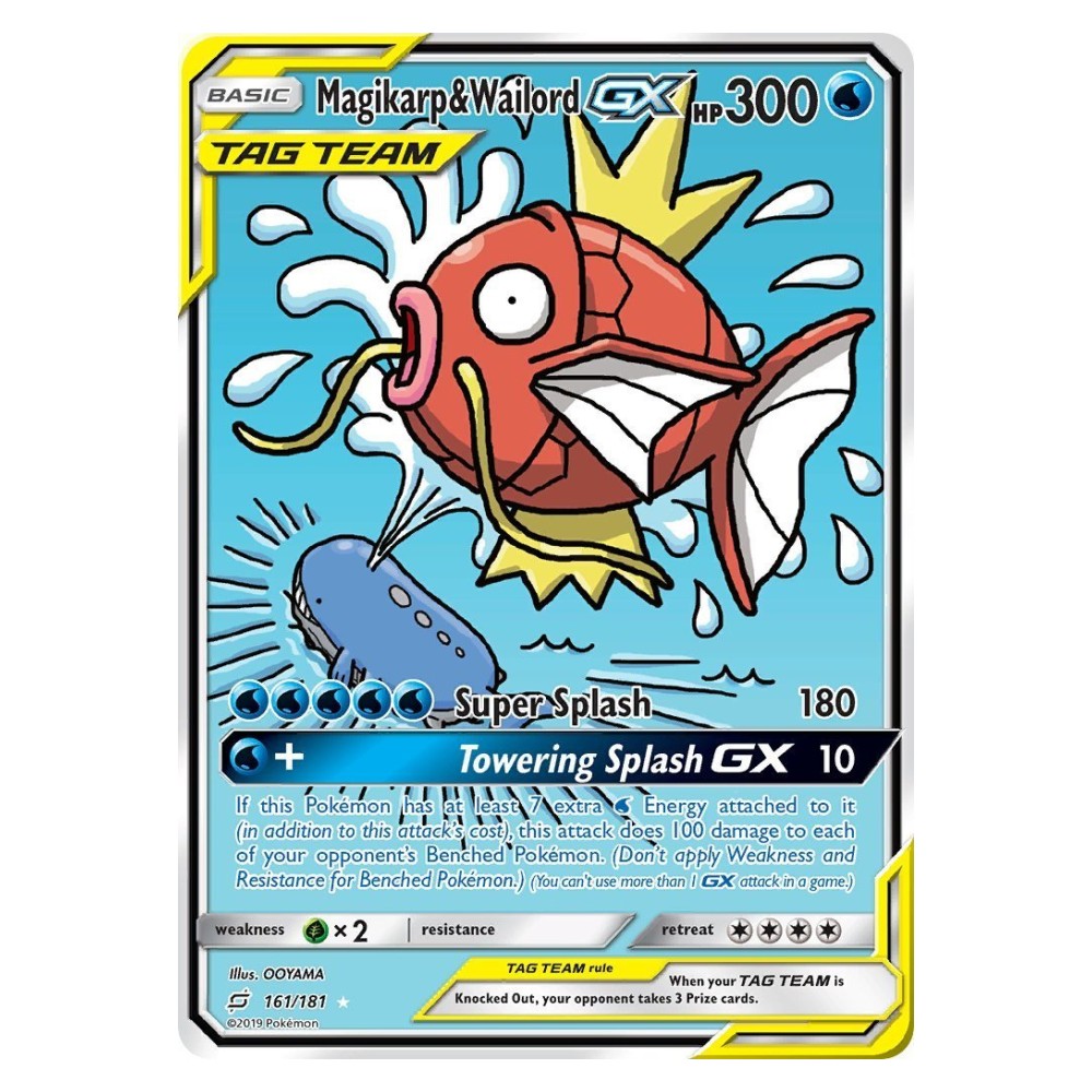 Magikarp & Wailord GX - Ultra Rare 161/181 Magikarp e Wailord GX ALLEATI - Ultra Rare 161/181