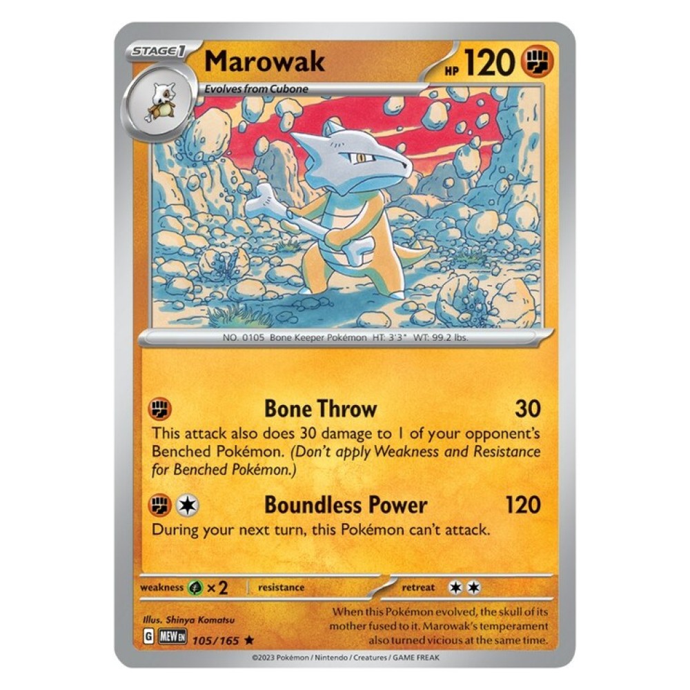 Marowak - Holo Rare 105/165 