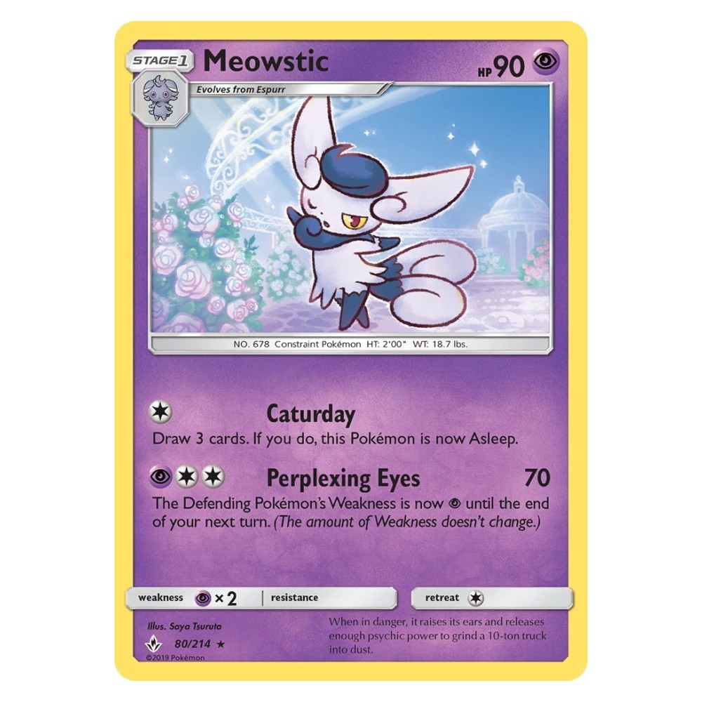 Meowstic - 80/214 Meowstic [Caturday | Perplexing Eyes] - 80/214