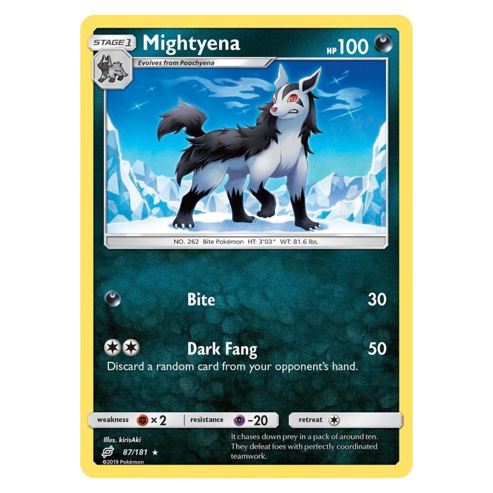 Mightyena - 87/181 Mightyena [Bite | Dark Fang] - 87/181