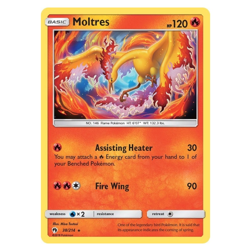 Moltres - 38/214 Moltres [Assisting Heater | Fire Wing] - 38/214