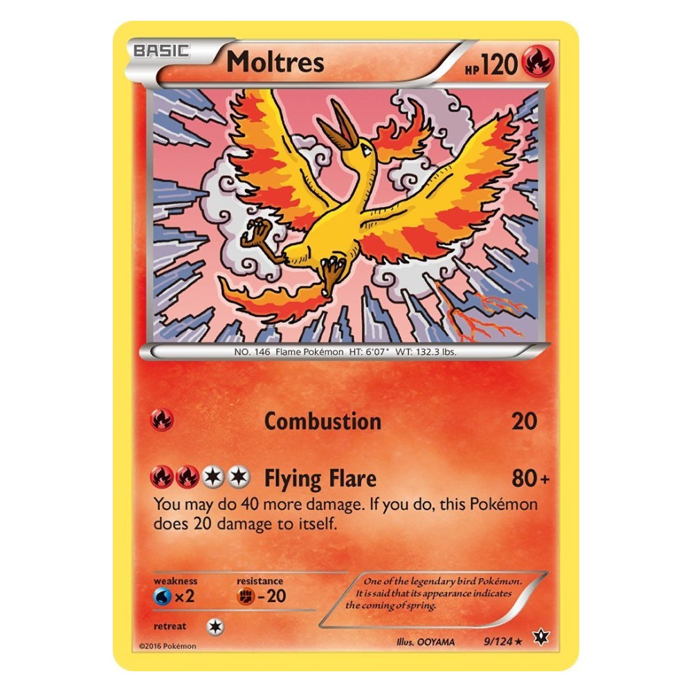 Moltres - 9/124 Moltres [Combustion | Flying Flare] - 9/124