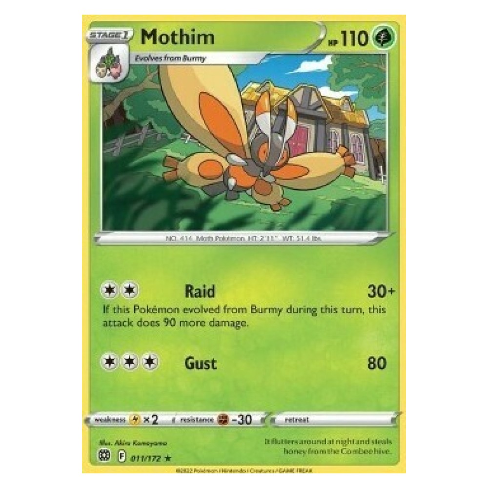 Mothim - 011/172 Mothim [Raid | Gust] - 011/172