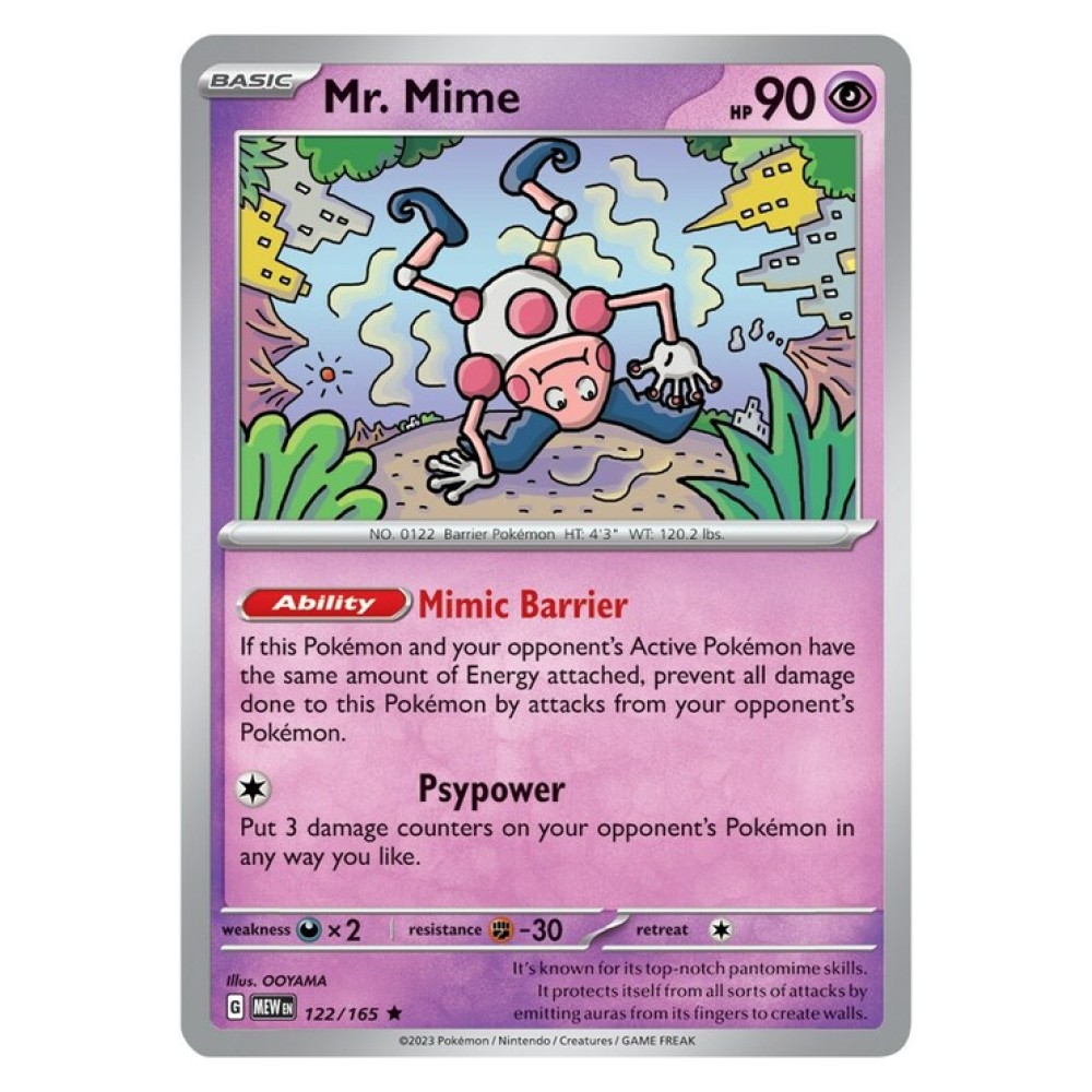 Mr. Mime - Holo Rare 122/165 