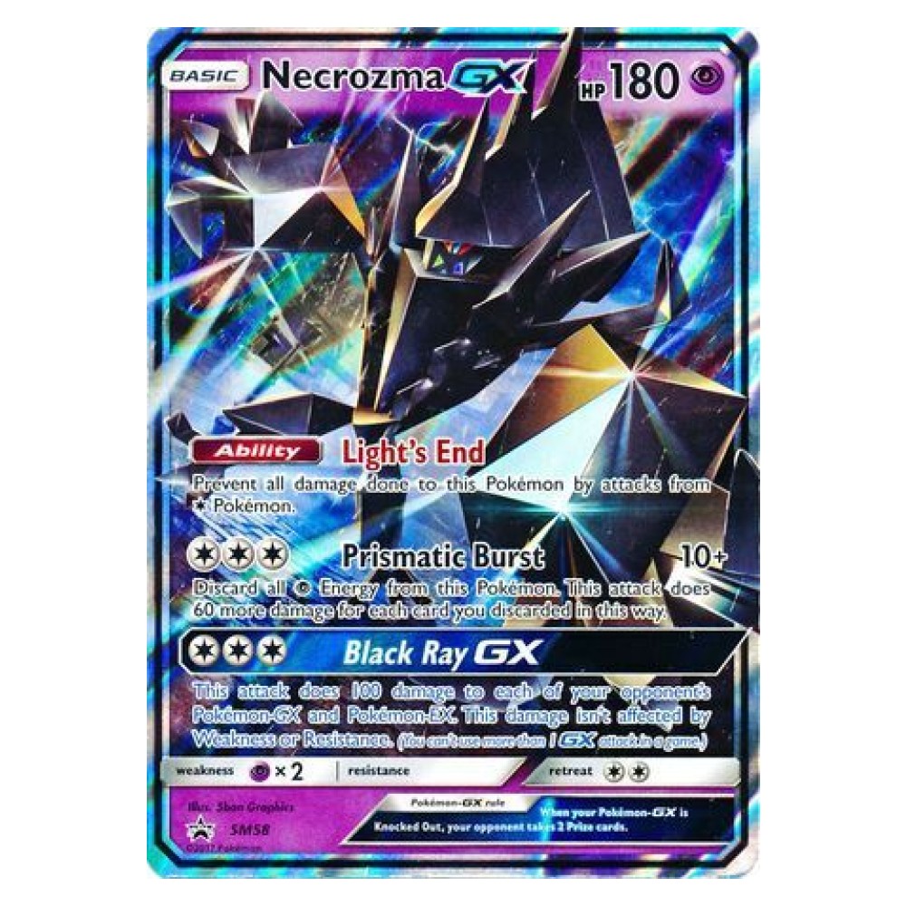 Necrozma GX - Holo Promo SM58 Necrozma GX [Light's End | Prismatic Burst | Black Ray GX] - Holo Promo SM58