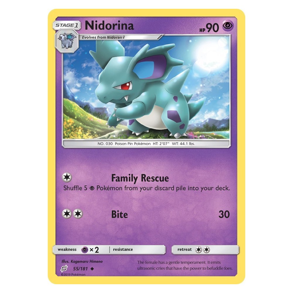 Nidorina - 55/181 Nidorina [Family Rescue | Bite] - 55/181