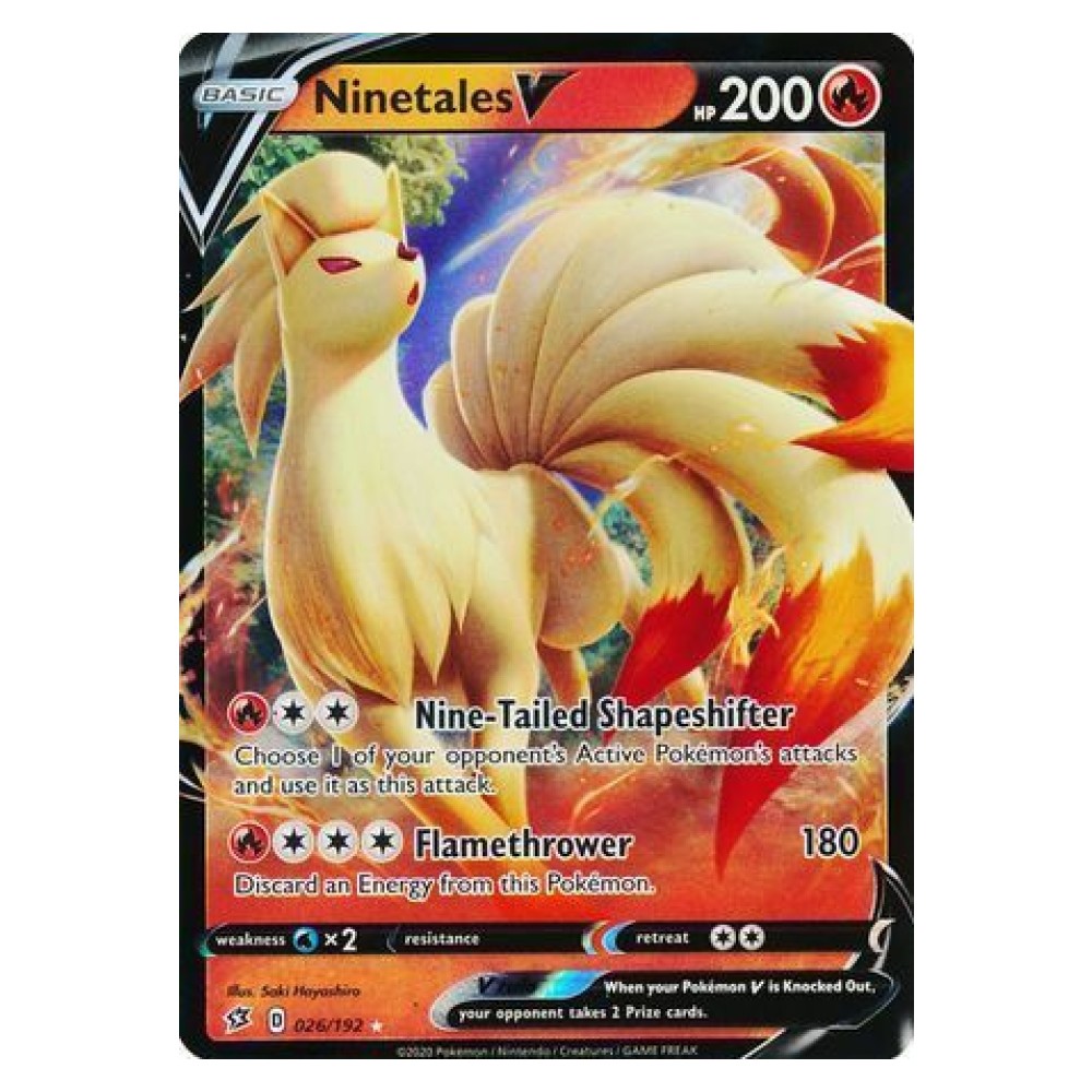 Ninetales V - 026/192 Ninetales V [Nine-Tailed Shapeshifter | Flamethrower] - 026/192