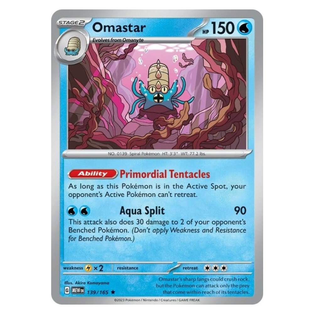 Omastar - Holo Rare 139/165 