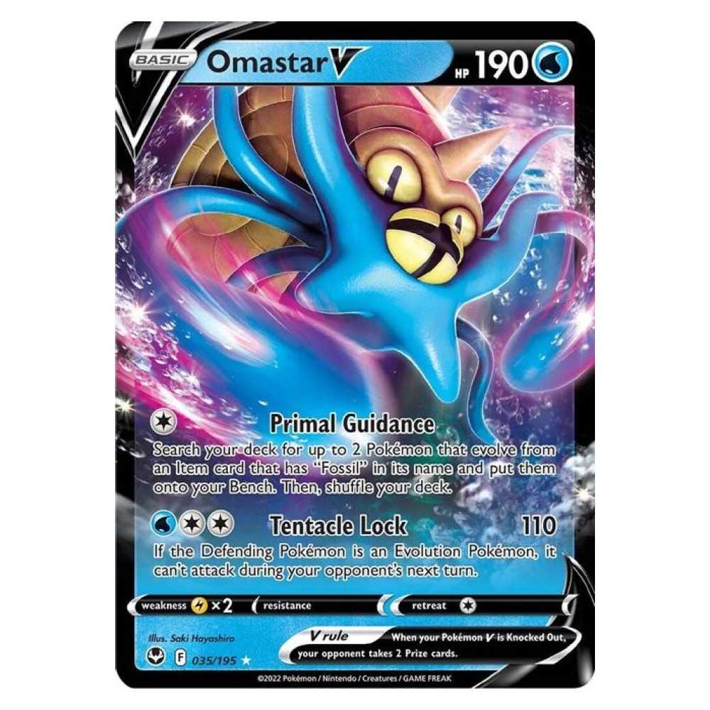 Omastar V - Ultra Rare 035/195 Omastar V [Primal Guidance | Tentacle Lock] - Ultra Rare 035/195