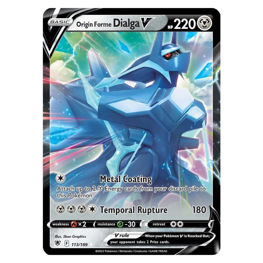 Origin Forme Dialga V - Ultra Rare 113/189 Dialga Originale V [Metal Coating | Temporal Rupture] - Ultra Rare 113/189