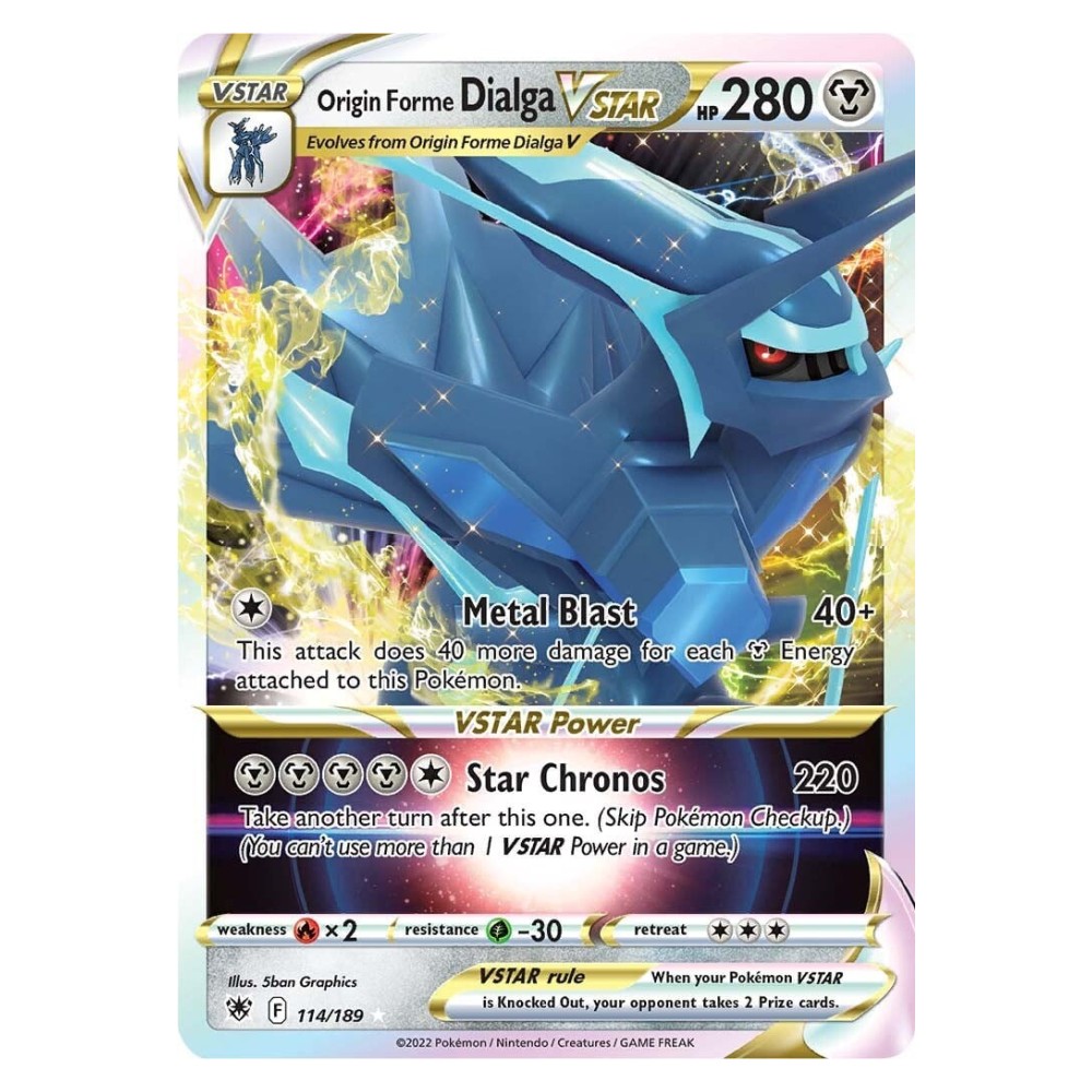Origin Forme Dialga VSTAR - Ultra Rare 114/189 Dialga Originale V ASTRO [Metal Blast | Star Chronos] - Ultra Rare 114/189