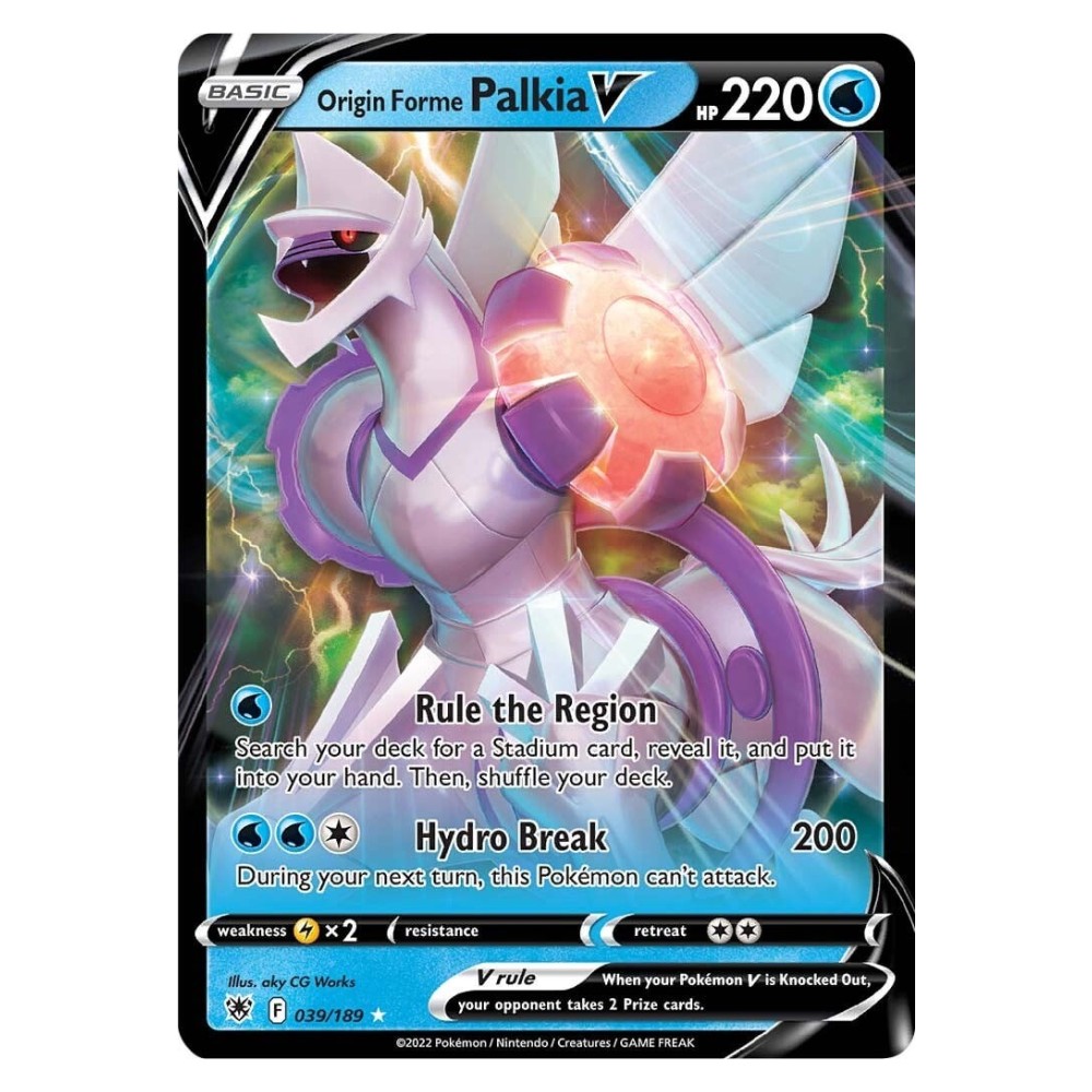 Origin Forme Palkia V - Ultra Rare 039/189 Palkia Originale V [Rule the Region | Hydro Break] - Ultra Rare 039/189