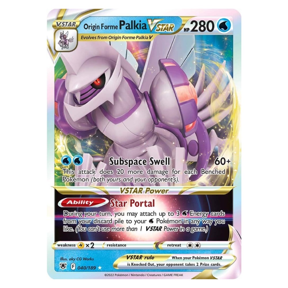 Origin Forme Palkia VSTAR - Ultra Rare 040/189 Palkia Originale V ASTRO [Subspace Swell | Star Portal] - Ultra Rare 040/189