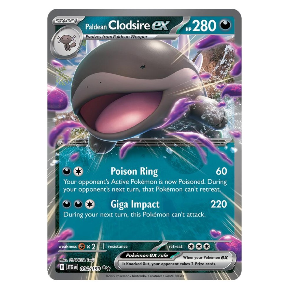 Paldean Clodsire ex - Ultra Rare | 094/159 Clodsire di Paldea ex - Ultra Rare | 094/159