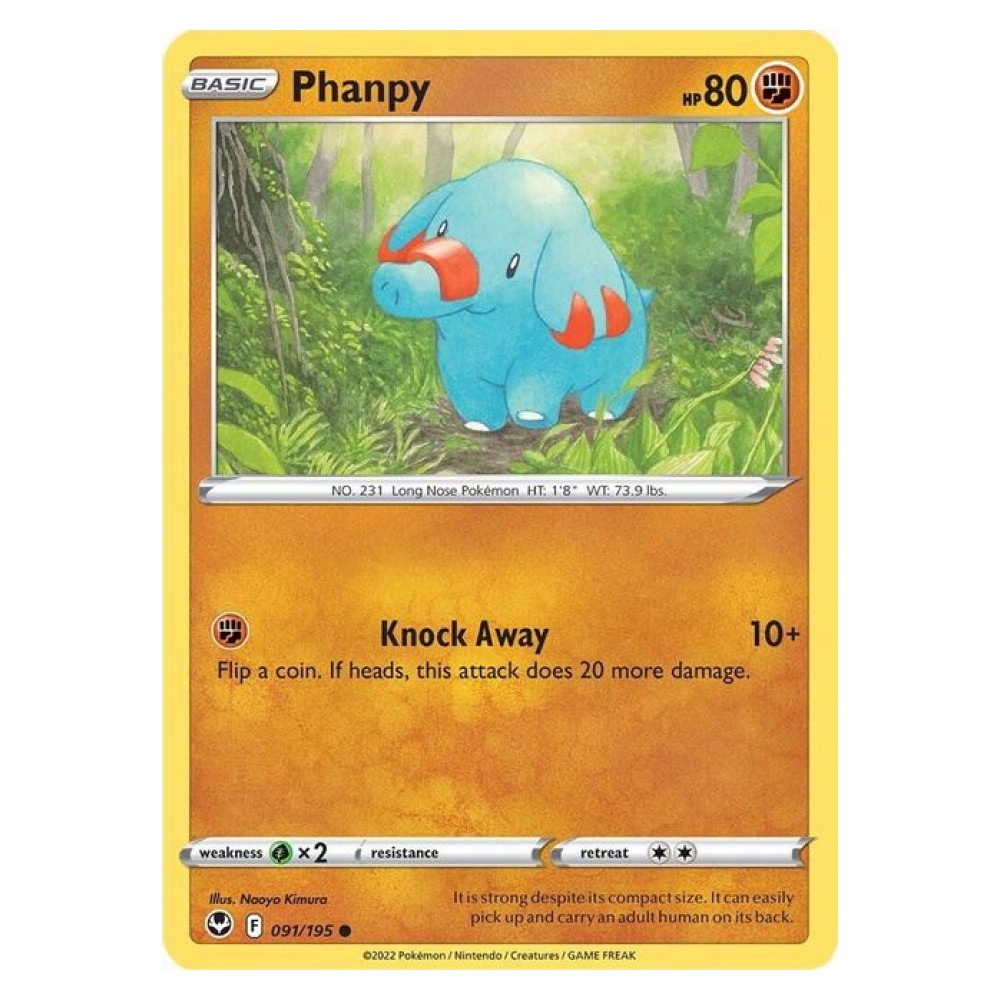 Phanpy - 091/195 Phanpy [Knock Away] - 091/195