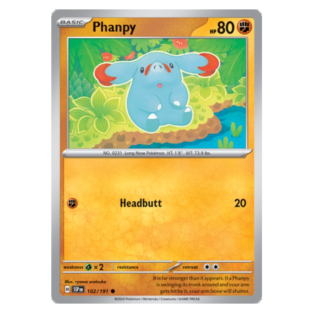 Phanpy - 102/191 Phanpy [Flail | Rollout] - 102/191