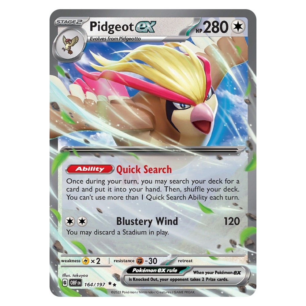Pidgeot ex - 164/197 