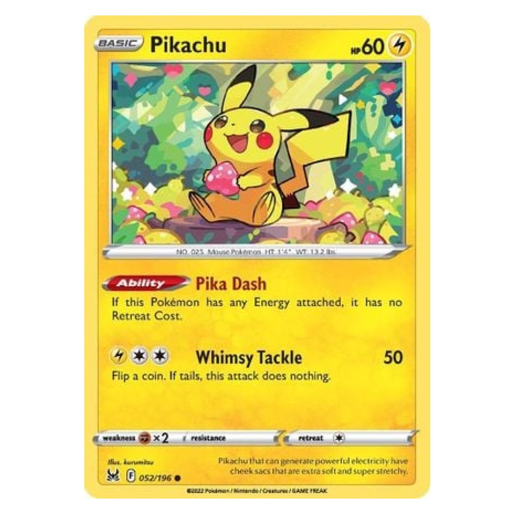 Pikachu - 052/196 Pikachu [Pika Dash | Whimsy Tackle] - 052/196