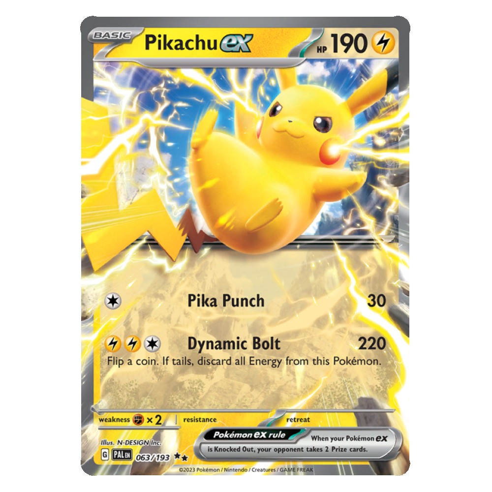 Pikachu ex - 063/193 Pikachu EX [Iron Tail | Overspark] - 063/193