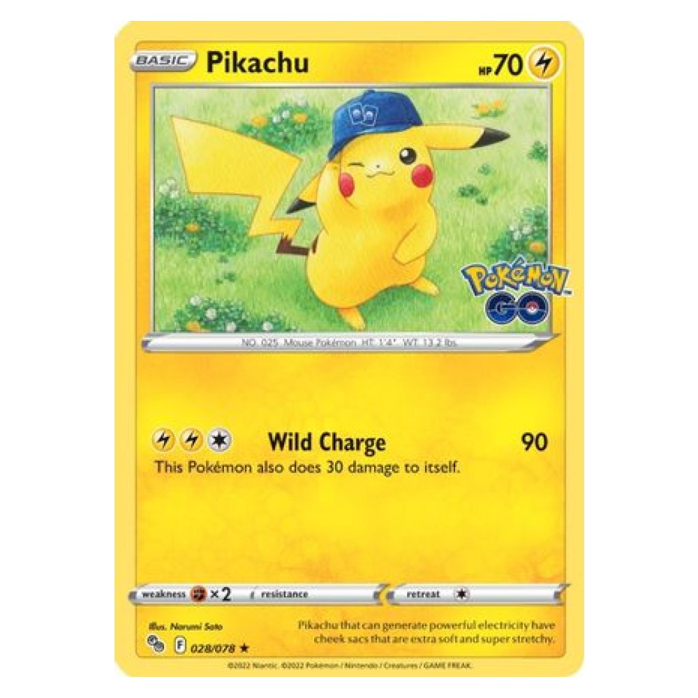 Pikachu - Holo Rare 028/078 Pikachu [Wild Charge] - Holo Rare 028/078