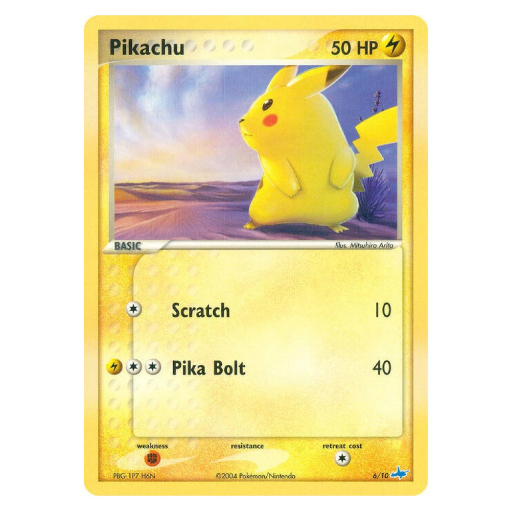Pikachu - Non Holo Trainer Kit 6/10 Pikachu δ - Non Holo Trainer Kit 6/10