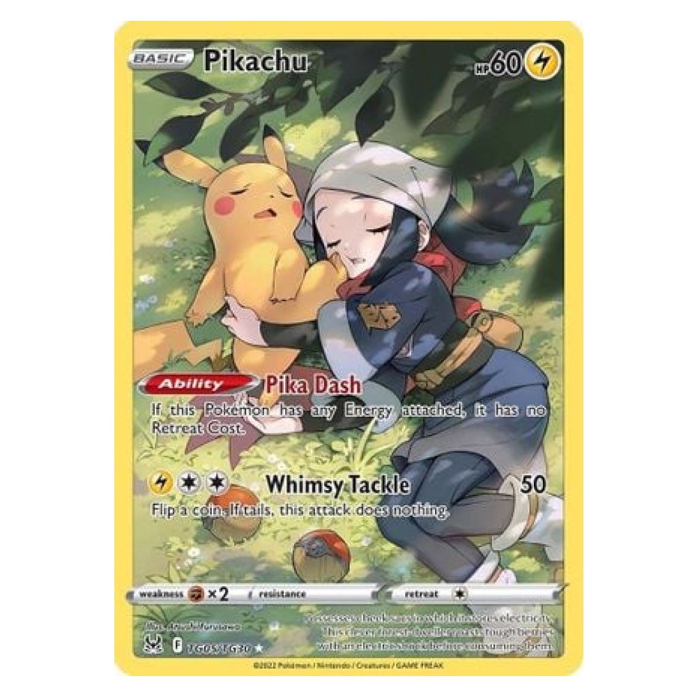 Pikachu - Ultra Rare TG05/TG30 Pikachu [Pika Dash | Whimsy Tackle] - Ultra Rare TG05/TG30