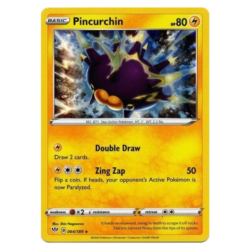 Pincurchin - 064/189 Pincurchin [Double Draw | Zing Zap] - 064/189