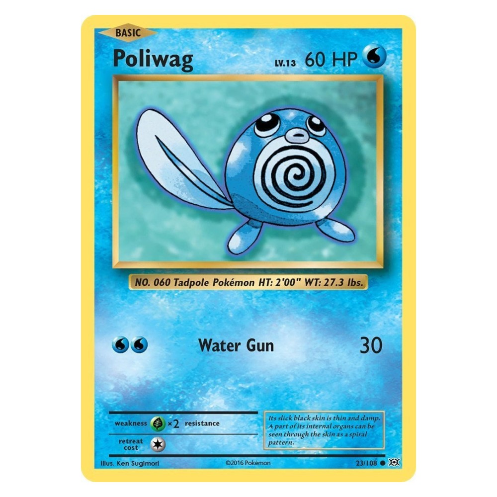 Poliwag - 23/108 Poliwag [Water Gun] - 23/108