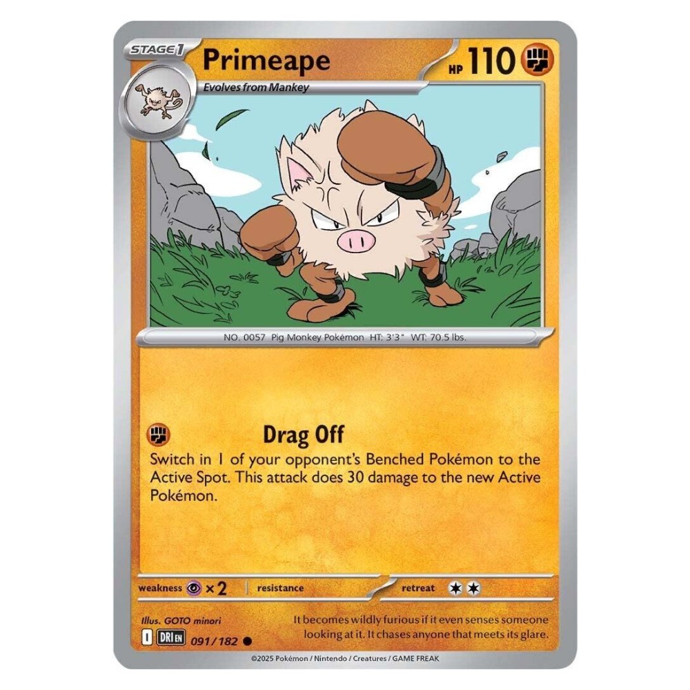 primeape pokemon card value : XY - STEAM SIEGE 053/114 the trusted official grading guarantees its condition Primeape (FireRed & LeafGreen #28)