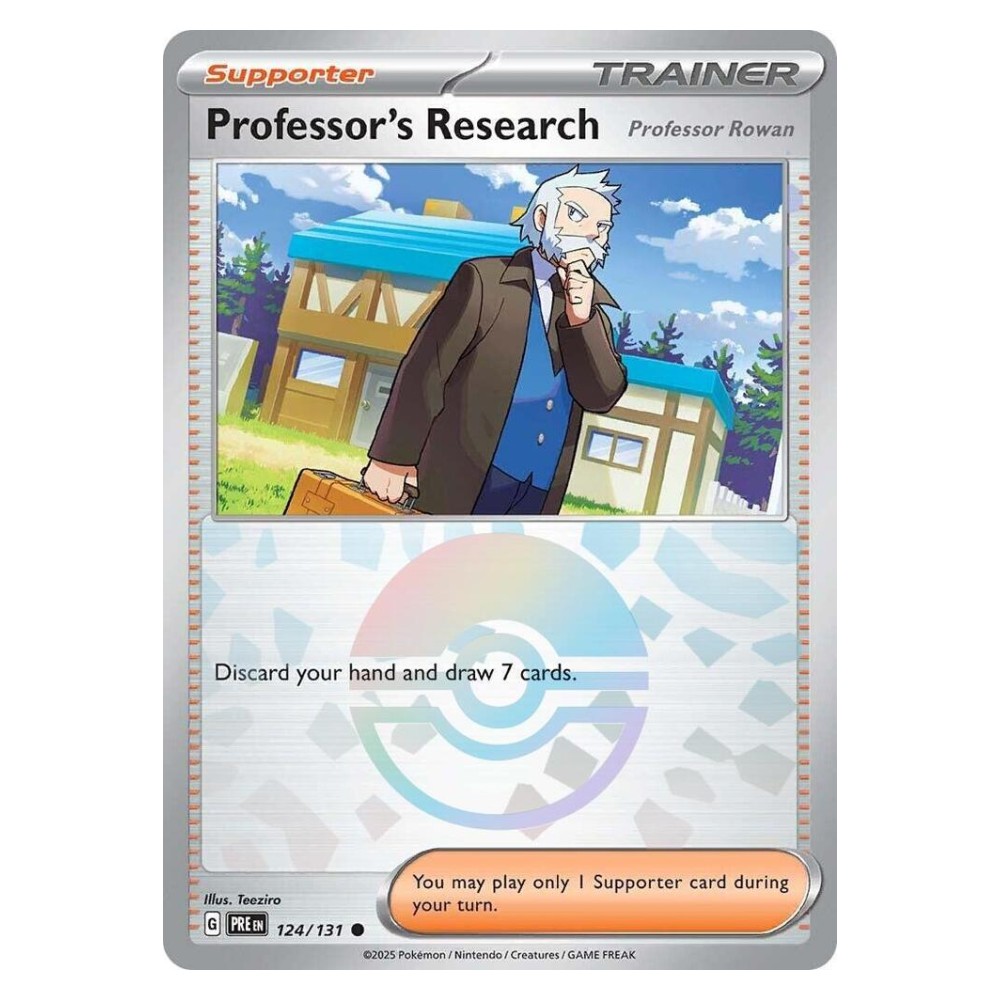 Professor's Research - Professor Rowan - Poké Ball Reverse Holo | 124/131 Ricerca Accademica - Professor Rowan - Poké Ball Reverse Holo | 124/131