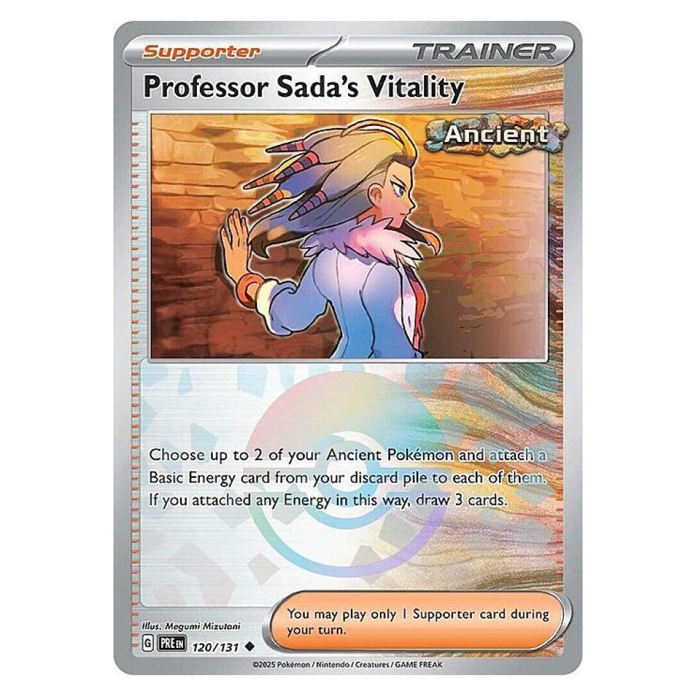 Professor Sada's Vitality - Poké Ball Reverse Holo | 120/131 Vitalità della Professoressa Olim - Poké Ball Reverse Holo | 120/131