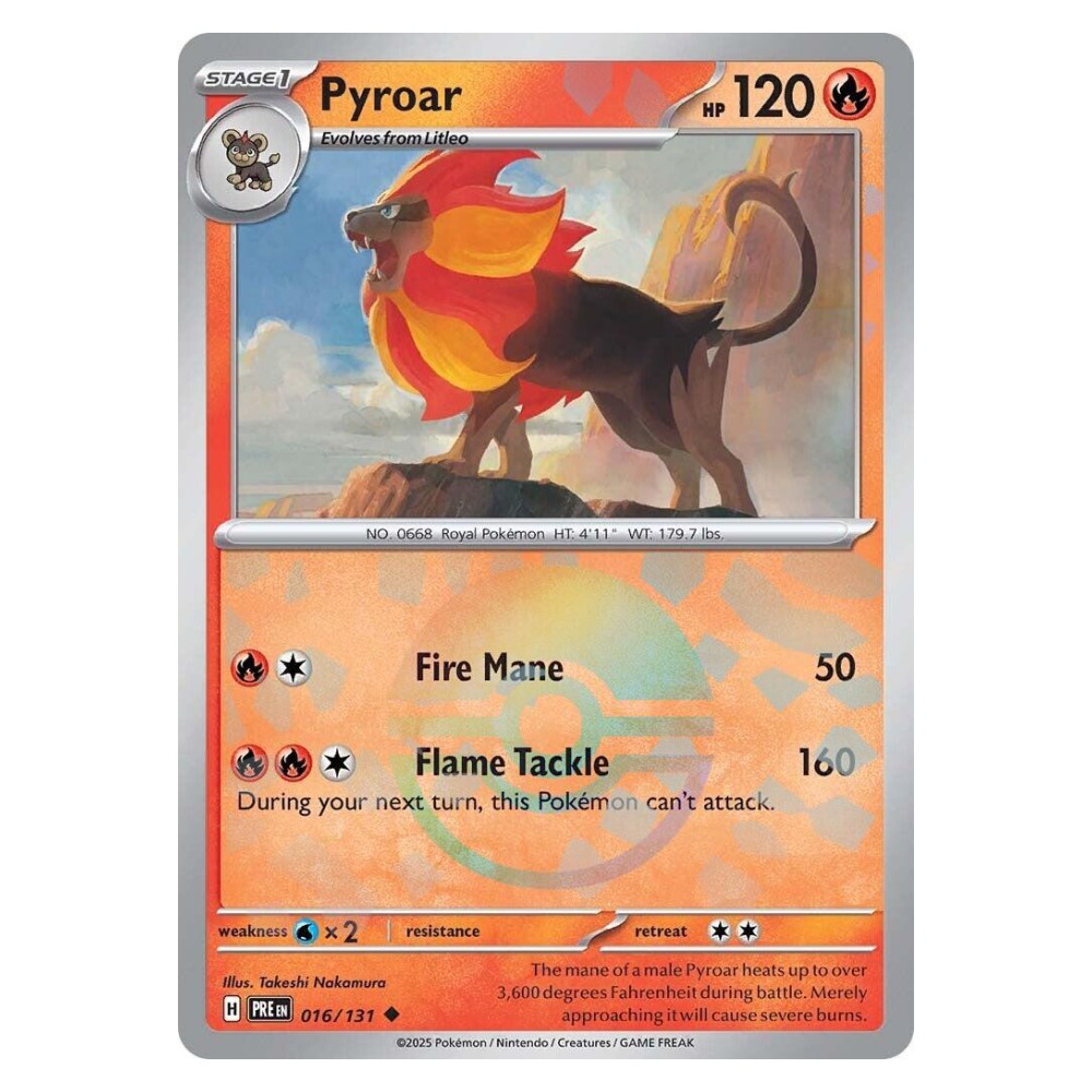 Pyroar - Poké Ball Reverse Holo | 016/131 