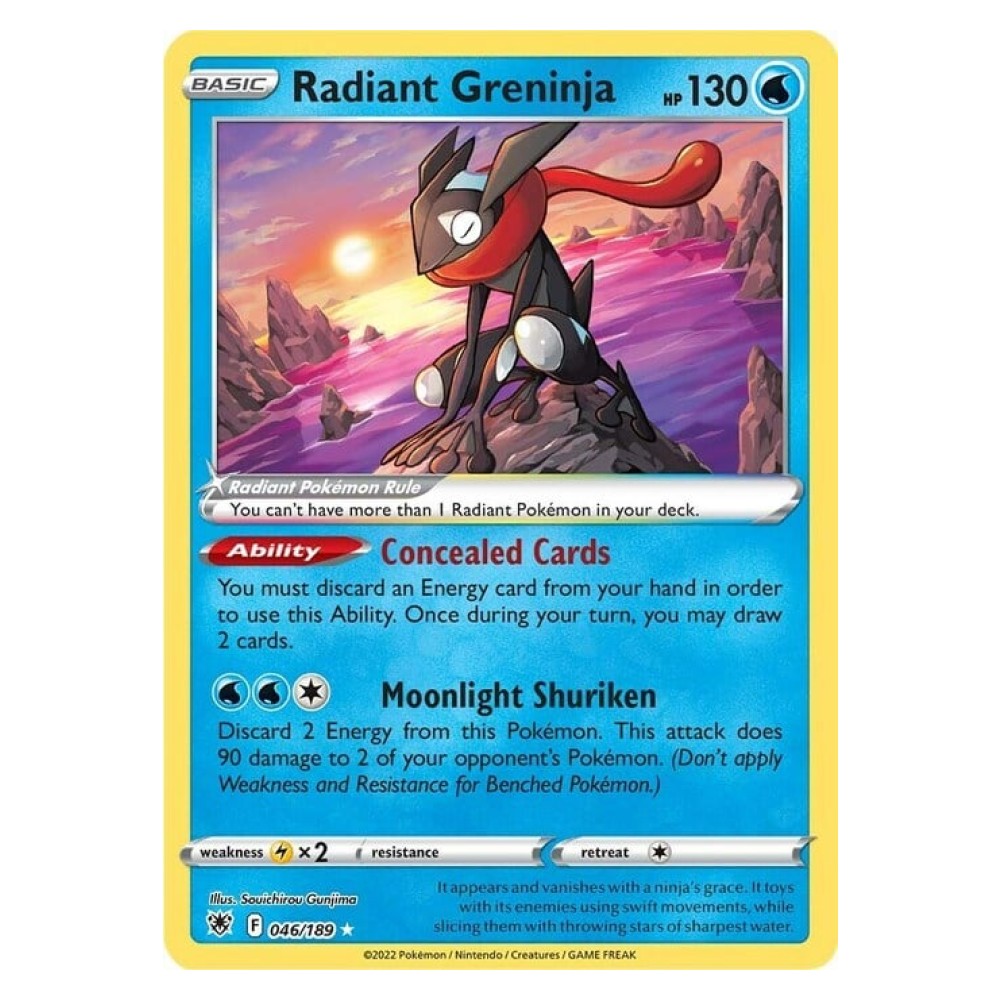 Radiant Greninja - Shiny Rare | 046/189 Greninja Lucente - Shiny Rare | 046/189