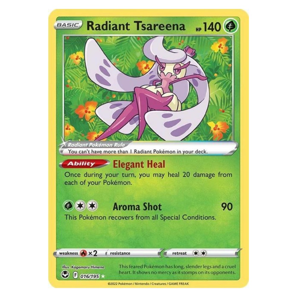 Radiant Tsareena - Shiny Rare | 016/195 Tsareena Lucente - Shiny Rare | 016/195