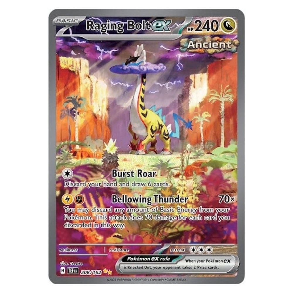 Raging Bolt ex - Special Illustration Rare 208/162 Furiatonante ex - Special Illustration Rare 208/162
