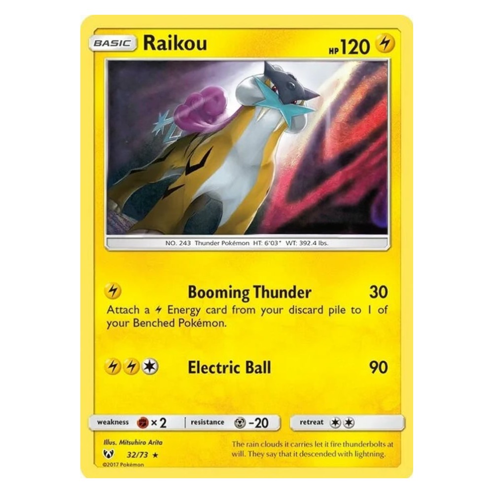 Raikou - Holo Rare 32/73 Raikou [Booming Thunder | Electric Ball] - Holo Rare 32/73