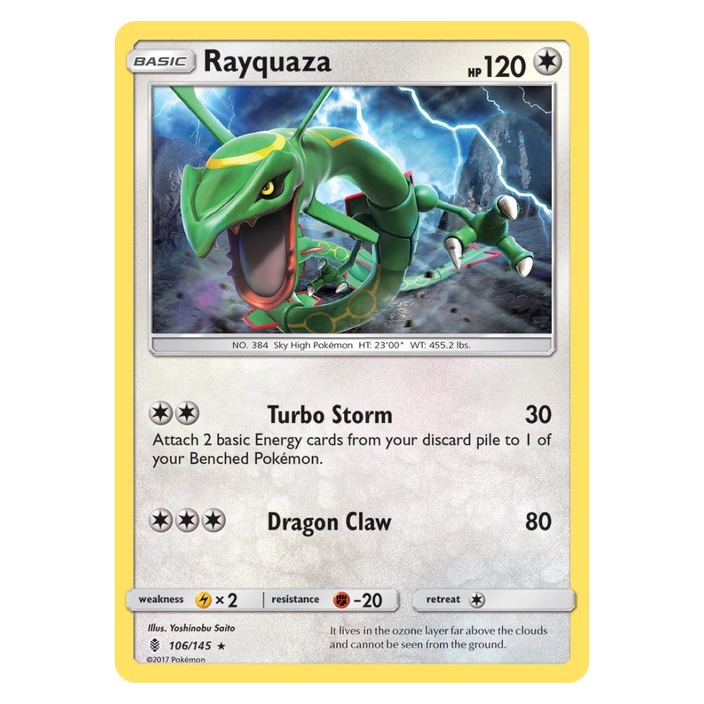 Rayquaza - 106/145 Rayquaza [Turbo Storm | Dragon Claw] - 106/145
