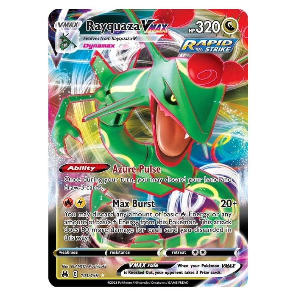 rare pokemon cards rayquaza Promo Rayquaza Holo Rare SWSH029 Sword & Shield Pokemon card –  CTKollectables main image 1