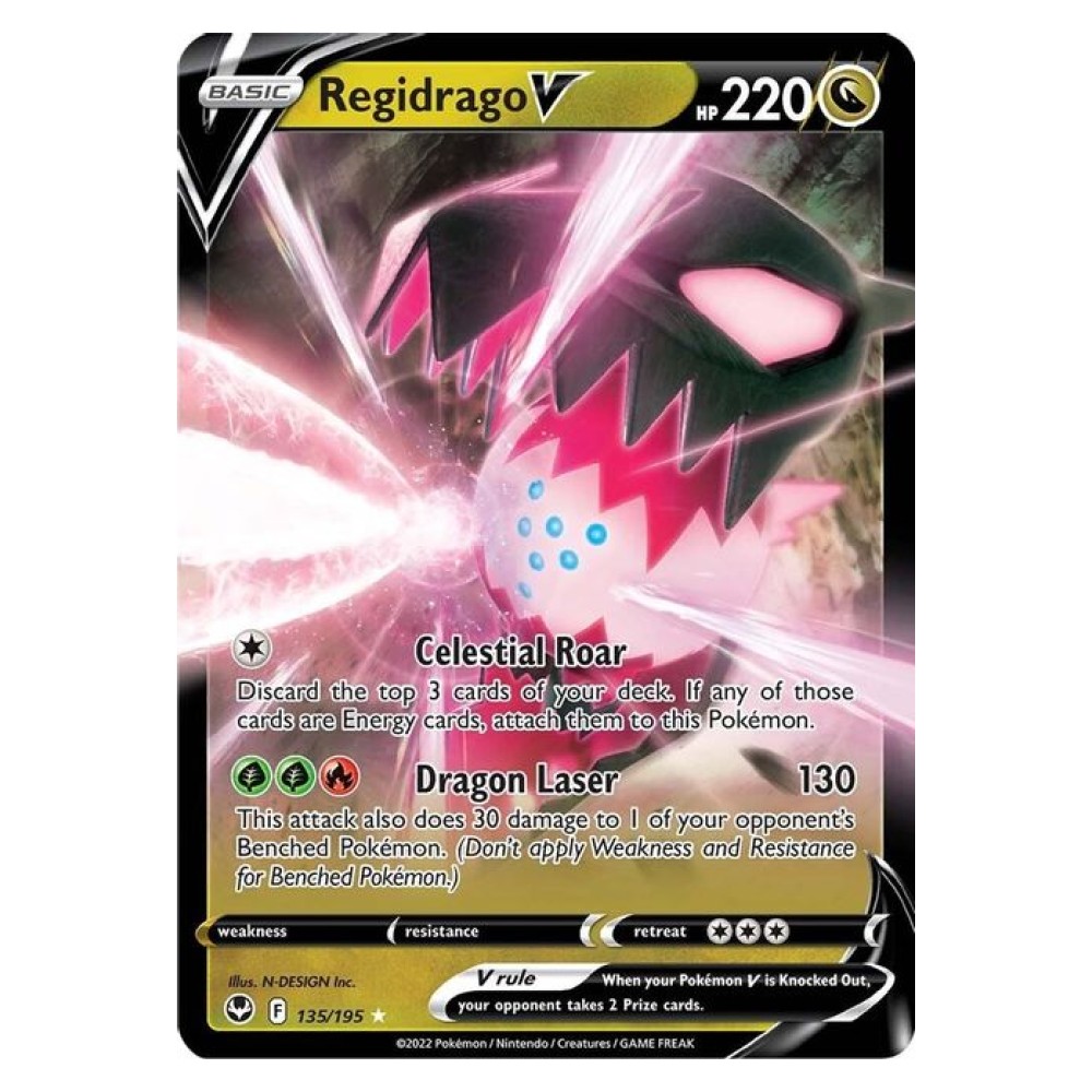 Regidrago V - Ultra Rare 135/195 Regidrago V [Celestial Roar | Dragon Laser] - Ultra Rare 135/195