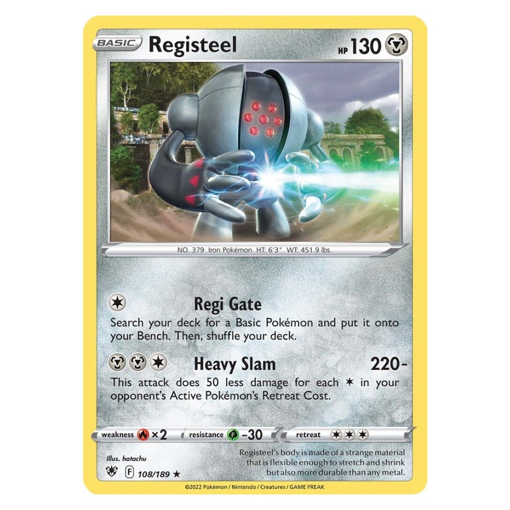 Registeel - 108/189 Registeel [Regi Gate | Heavy Slam] - 108/189